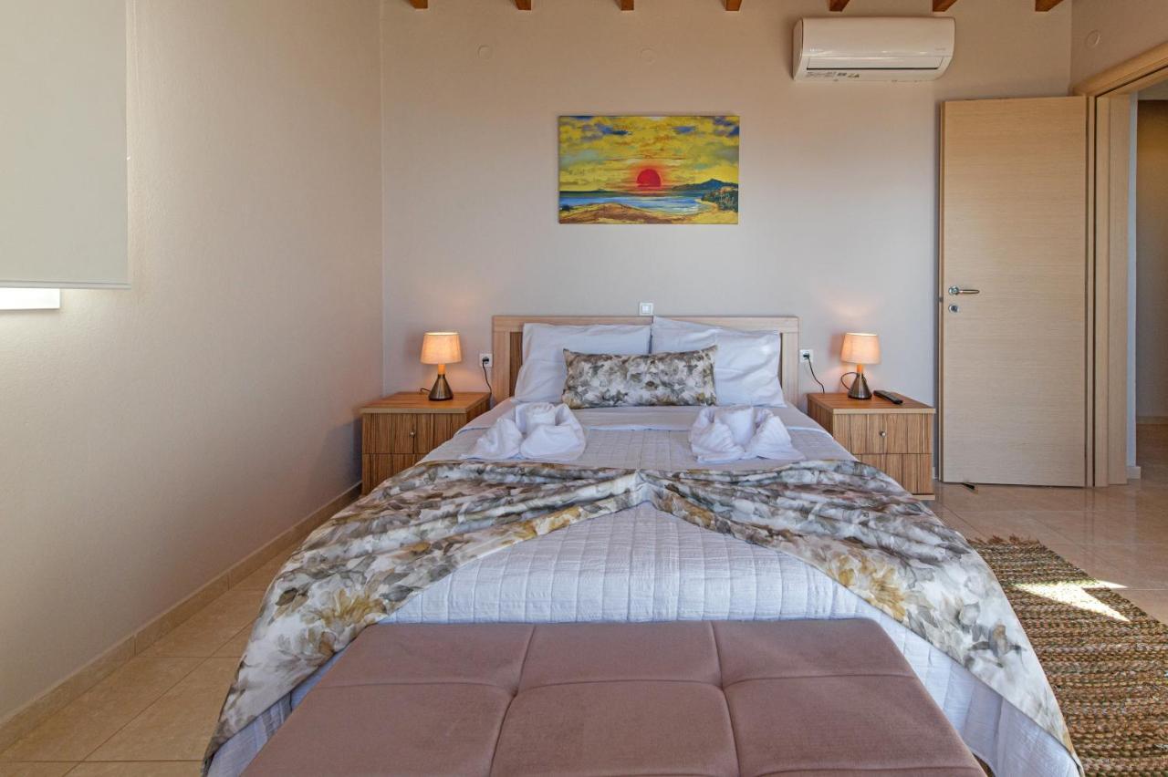 Tranquil Sea View Villa With Private Pool, Just 2Km From The Beach! Agia Galini  Exterior photo