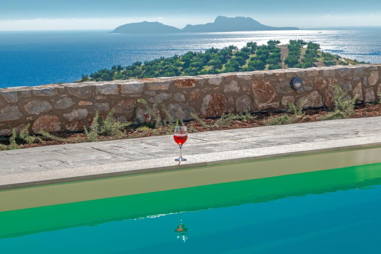 Tranquil Sea View Villa With Private Pool, Just 2Km From The Beach! Agia Galini  Exterior photo