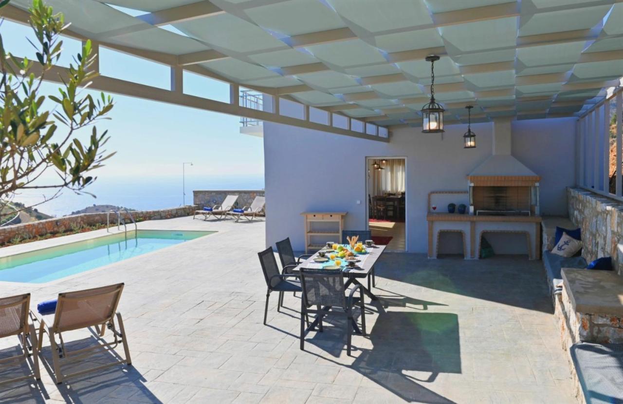 Tranquil Sea View Villa With Private Pool, Just 2Km From The Beach! Agia Galini  Exterior photo