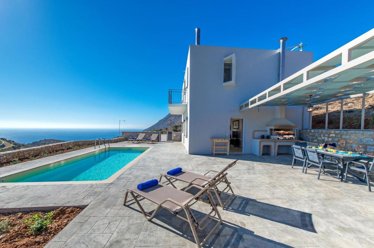 Tranquil Sea View Villa With Private Pool, Just 2Km From The Beach! Agia Galini  Exterior photo