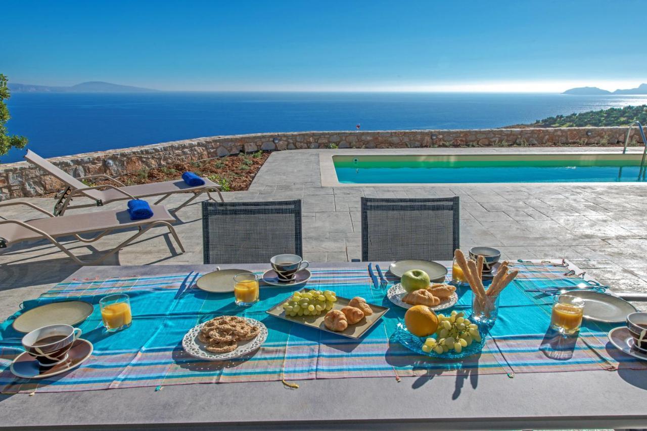 Tranquil Sea View Villa With Private Pool, Just 2Km From The Beach! Agia Galini  Exterior photo